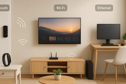 Bluetooth vs Wi-FI vs Ethernet