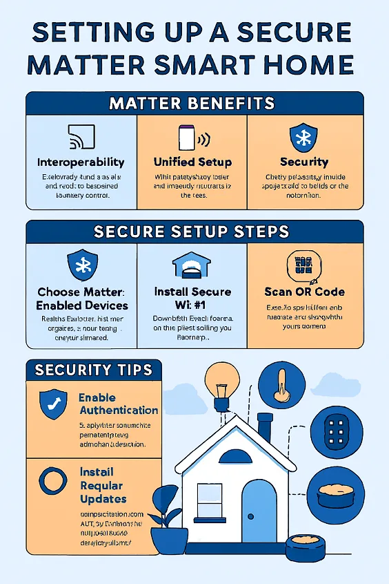 Secure matter smart home setup