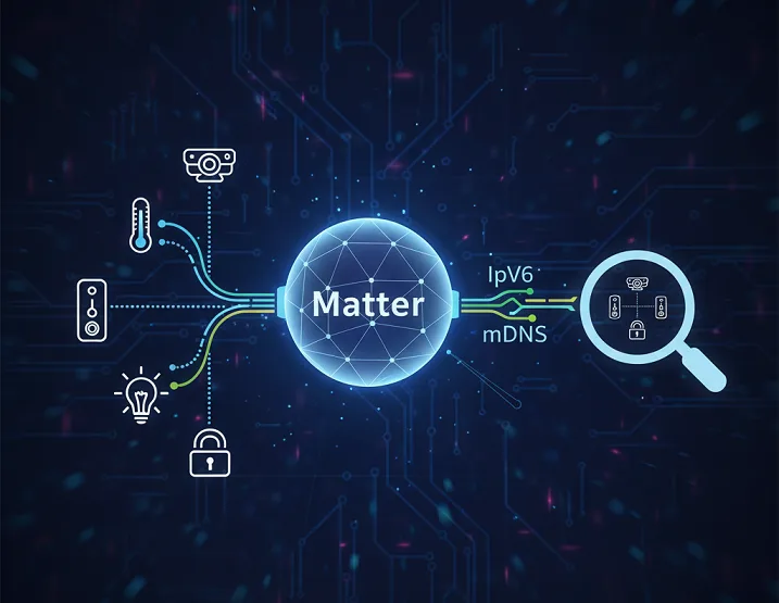 Matter with IPv6 and mDNS protocol
