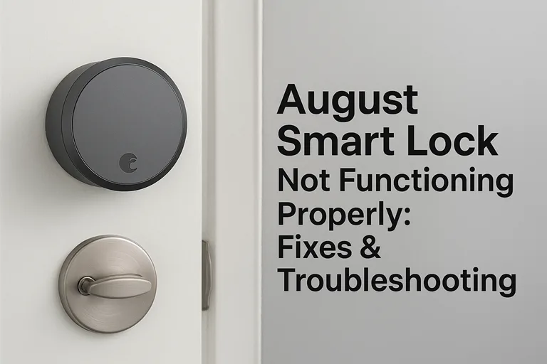 August Smart Lock Not Functioning Properly