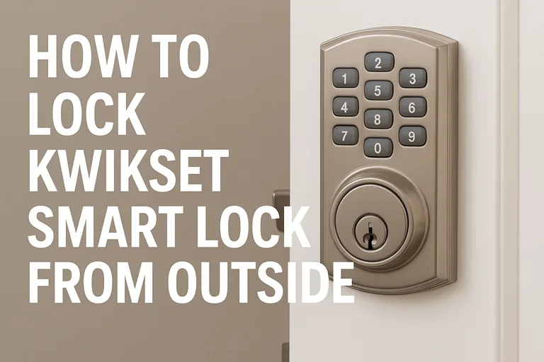How to lock Kwikset Smart Lock From Outside