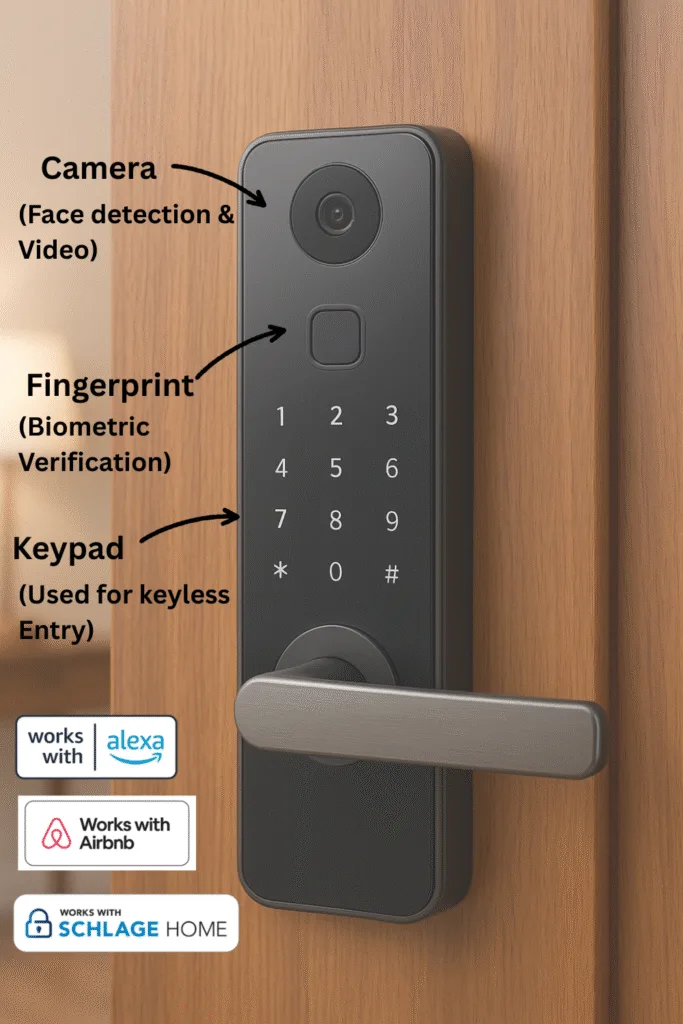 Smart Lock with camera & Fingerprint Specs