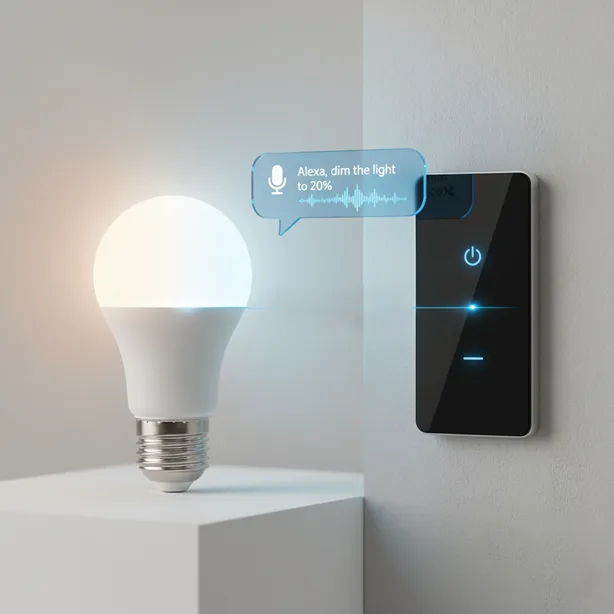 voice enabled smart bulb and smart switch