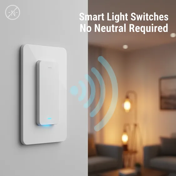 smart light switches with no neutral required