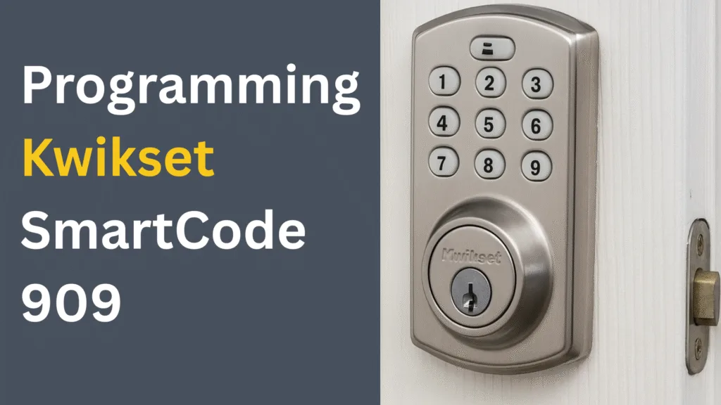 Programming Kwikset SmartCode 909