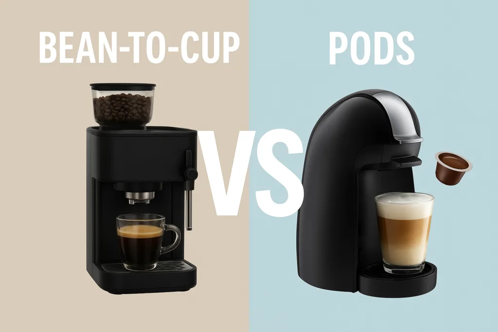 bean-to-cup vs pods