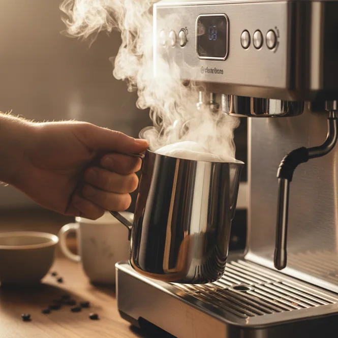 how to make foam for coffee with smart brew espresso machine